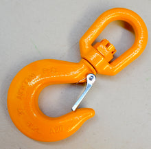 Load image into Gallery viewer, Swivel Hook with Latch 13mm WLL 5.3ton, Grade 80 Chain Lifting Sling Components