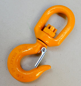 G80 Swivel Hook with Latch 7/8mm WLL 2.0ton, Grade 80 Chain Lifting Sling Components