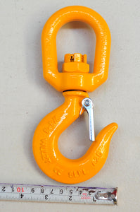 G80 Swivel Hook with Latch 7/8mm WLL 2.0ton, Grade 80 Chain Lifting Sling Components