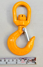 Load image into Gallery viewer, G80 Swivel Hook with Latch 6mm WLL 1.12ton, Grade 80 Chain Lifting Sling Components