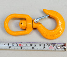 Load image into Gallery viewer, G80 Swivel Hook with Latch 6mm WLL 1.12ton, Grade 80 Chain Lifting Sling Components