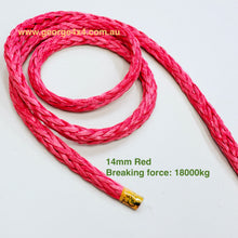 Load image into Gallery viewer, GEROGE4x4 HMPE Ropes can be used as Electric Winch ropes, Hand Winch ropes, Wakeboarding ropes, Tow or Towing ropes, Mooring ropes, Yacht ropes, Ropes for aviation, Ropes for works in forests, Ropes for rescue services, Ropes for energy industry and many other...  George4x4 HMPE rope is sold per Meter   Features:   High strength-to-weight ratio  Stronger than steel wire  High UV resistance  Floats and does not absorb water  Low stretch  Easy to splice 