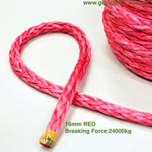 Load image into Gallery viewer, GEROGE4x4 HMPE Ropes can be used as Electric Winch ropes, Hand Winch ropes, Wakeboarding ropes, Tow or Towing ropes, Mooring ropes, Yacht ropes, Ropes for aviation, Ropes for works in forests, Ropes for rescue services, Ropes for energy industry and many other...  George4x4 HMPE rope is sold per Meter   Features:   High strength-to-weight ratio  Stronger than steel wire  High UV resistance  Floats and does not absorb water  Low stretch  Easy to splice 