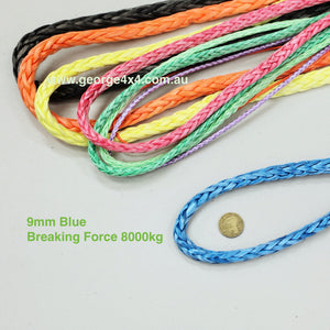 GEROGE4x4 HMPE Ropes can be used as Electric Winch ropes, Hand Winch ropes, Wakeboarding ropes, Tow or Towing ropes, Mooring ropes, Yacht ropes, Ropes for aviation, Ropes for works in forests, Ropes for rescue services, Ropes for energy industry and many other...  George4x4 HMPE rope is sold per Meter   Features:   High strength-to-weight ratio  Stronger than steel wire  High UV resistance  Floats and does not absorb water  Low stretch  Easy to splice 