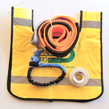 Load image into Gallery viewer, George4x4 Winch Accessory Kit includes 1pc*Tree Trunk Protector made of quality polyester, 3m Breaking: 14000kg. 1pc*Soft Shackle, Australian-made UHMWPE rope 12000kg/13300kg/15000kg/19800kg. 1pc*Aluminum Snatch Ring, Australian designed and tested 11000kg. 1pc*Winch line Damper Real Heavy-duty design Safer and Lighter