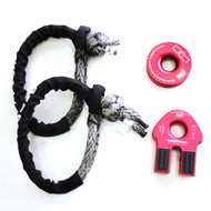 George4x4 recovery gear soft shackle winch pulley ring with winch flat shackle hook