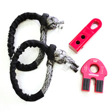 Load image into Gallery viewer, Light Weight Combo(4pcs): 2pcs*19800kg Soft Shackles + G link/Flat Winch link + Soft Shackle Hitch SK+