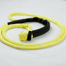 Load image into Gallery viewer, The Soft Extension Sling (SES) is made of (UHMWPE), also known as Dyneema/Spectra or HMPE.  The Soft Extension Sling (SES) can extend a Button Knot Winch Rope (BKWR) by placing the constricting loop over the button knot on the BKWR. The SES can also function as a giant soft shackle, allowing you to loop it around a vehicle tire or structure to recover vehicles. UV resistant, waterproof and more durable Very light, can float in water Australian-made tested. 10mm, Breaking force 8000kg 