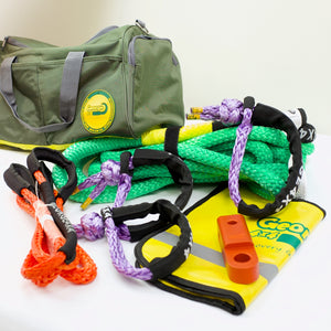 Beach Snatching Recovery kit 8600kg & 11000kg Kinetic+3xSoft Shackle+SK Hitch+Bridle+Damper+Bag