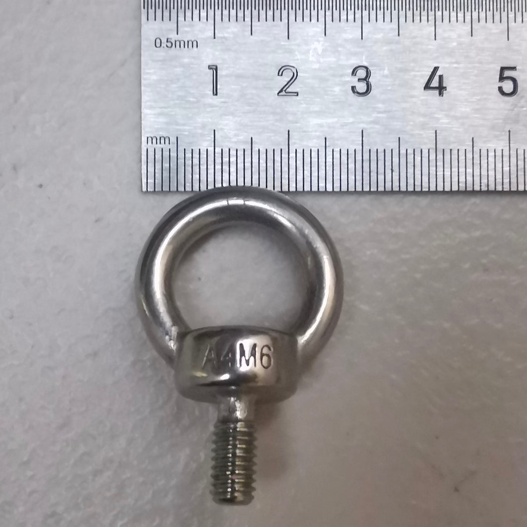 Eye Bolt DIN580 Stainless Steel AISI316, Marine Grade