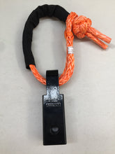 Load image into Gallery viewer, 1pc*Soft Shackle (Orange diamond), Australian made  11mm*60cm/65cm  Breaking Strength: 15000kg    1pc*Soft Shackle Hitch (Matte Black)  170mm  Breaking Strength: 20000kg    Features:  Hitch made of Aluminium Alloy T6, Light and convenient 50mm*50mm*170mm (170mm length) WLL 5000kg, Minimum Breaking test: 20000kg The hitch hole is smooth and round edge, friendly designed for Soft Shackle  Can connect directly with soft shackles and D shackles