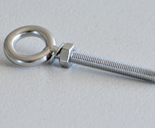 Load image into Gallery viewer, AISI316 Marine Stainless Steel Eye Bolt for Tie-Down Use, 6MM 8MM 10MM Long shank