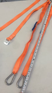 3 Leg Spare Wheel/Tyre Tie Down Lashing Strap Roof rack Security Adjustable 4WD