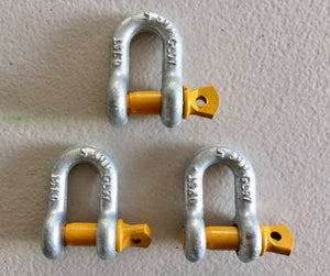Rated Dee Shackle 8mm 5/16" 0.75ton Lifting Trailer Safety Chain