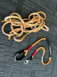Old Winch Rope Dog Leash, comes with Quick Release Snap Hook, Australian Made