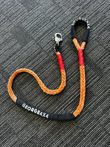 Old Winch Rope Dog Leash, comes with Quick Release Snap Hook, Australian Made