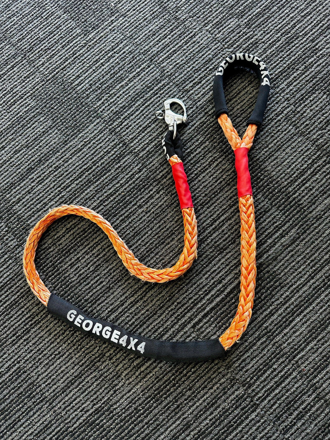 Old Winch Rope Dog Leash, comes with Quick Release Snap Hook, Australian Made